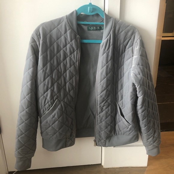 Ralph Lauren Tanona velvet quilted bomber jacket - Picture 2 of 5